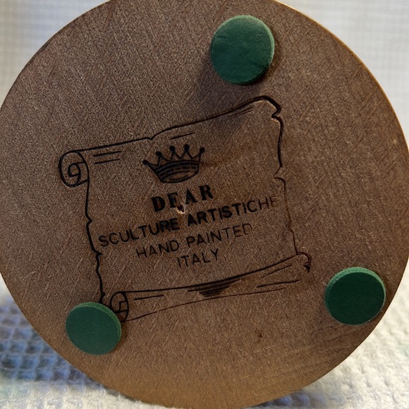 DEAR Sculpture Artistiche Hand Painted Italy Hobo - Picture 3 of 6